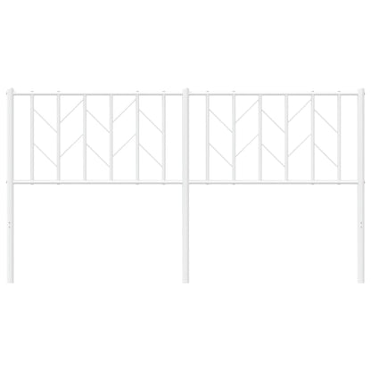 vidaXL Ersatz-Kopfteil Metall Weiß 160 cm