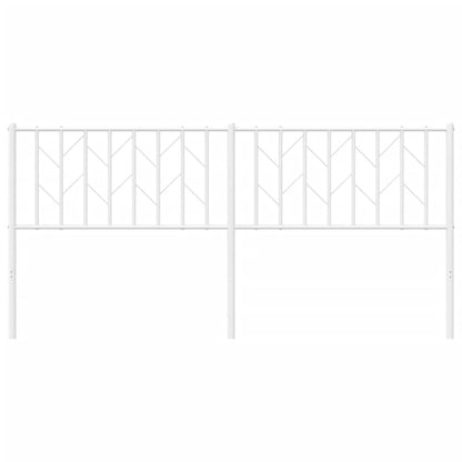 vidaXL Ersatz-Kopfteil Metall Weiß 180 cm