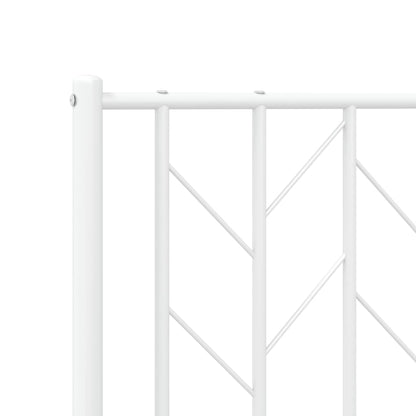 vidaXL Ersatz-Kopfteil Metall Weiß 180 cm