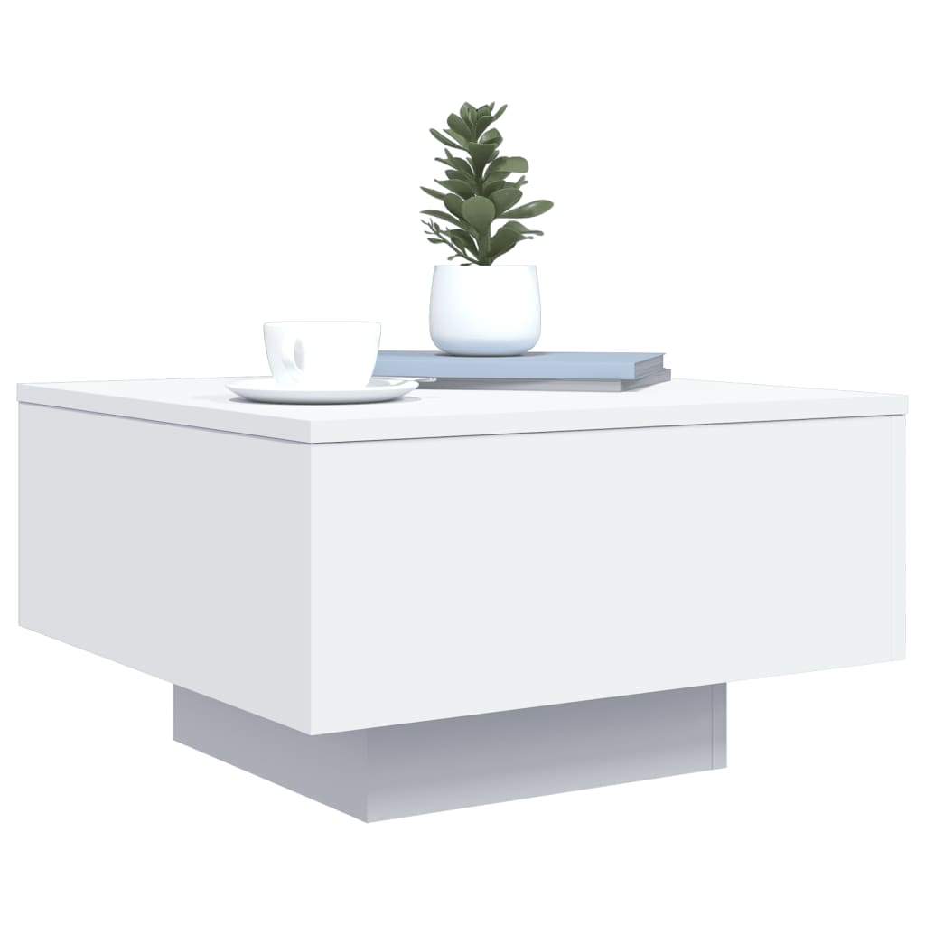 vidaXL Couchtisch Weiß 55x55x31 cm Holzwerkstoff