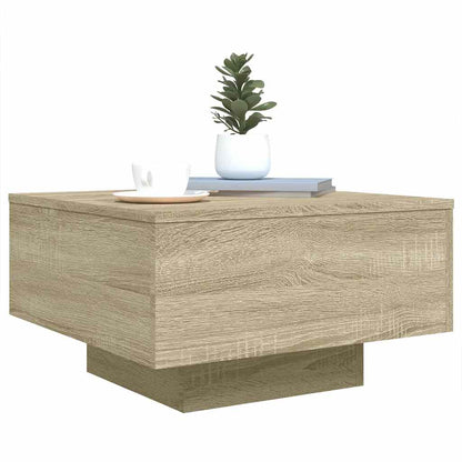 vidaXL Table basse chêne sonoma 55x55x31 cm en bois d'ingénierie