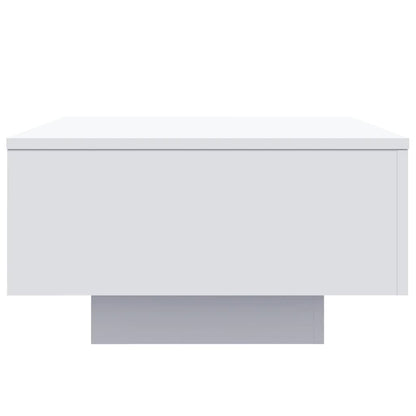 vidaXL Table basse avec lumières LED Blanc 55x55x31 cm