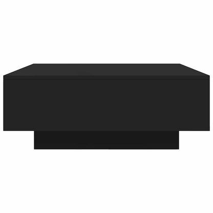 vidaXL Table basse noire 80x80x31 cm Aggloméré