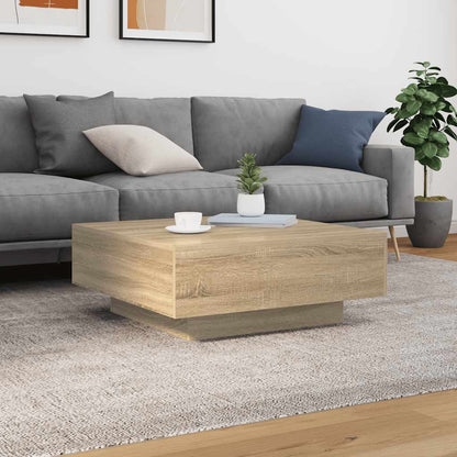 vidaXL Couchtisch Sonoma-Eiche 80x80x31 cm Holzwerkstoff