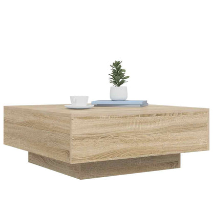 vidaXL Couchtisch Sonoma-Eiche 80x80x31 cm Holzwerkstoff
