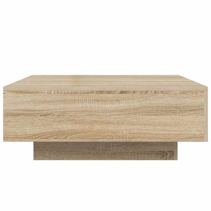 vidaXL Couchtisch Sonoma-Eiche 80x80x31 cm Holzwerkstoff