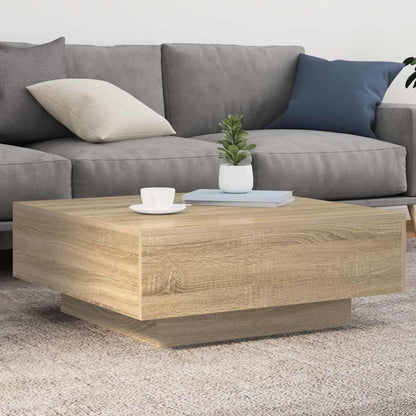 vidaXL Couchtisch Sonoma-Eiche 80x80x31 cm Holzwerkstoff