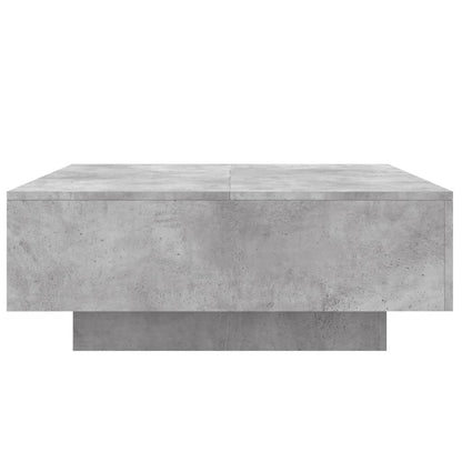 vidaXL Couchtisch Betongrau 80x80x31 cm Holzwerkstoff