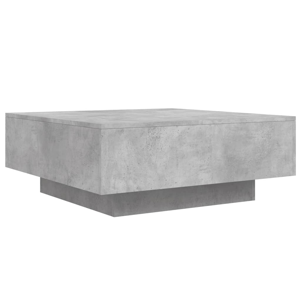 vidaXL Couchtisch Betongrau 80x80x31 cm Holzwerkstoff
