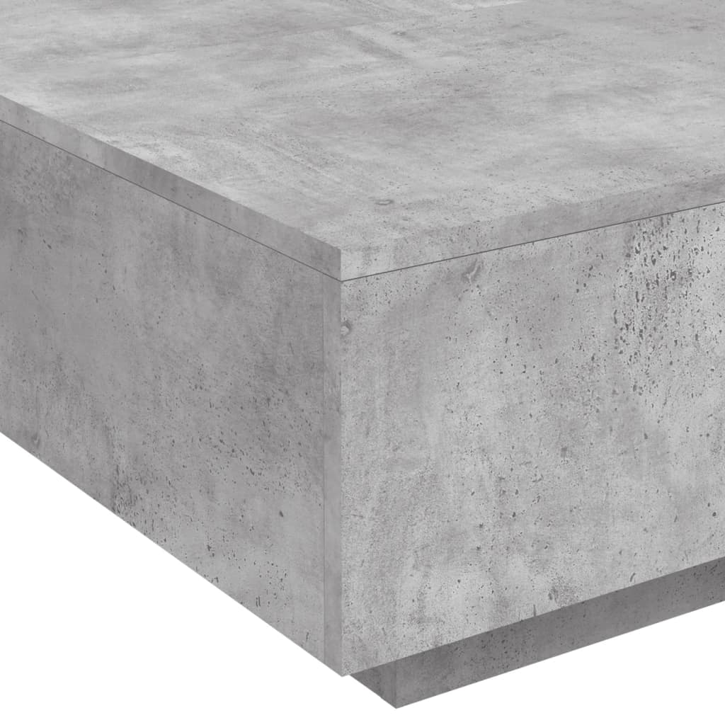 vidaXL Couchtisch Betongrau 80x80x31 cm Holzwerkstoff