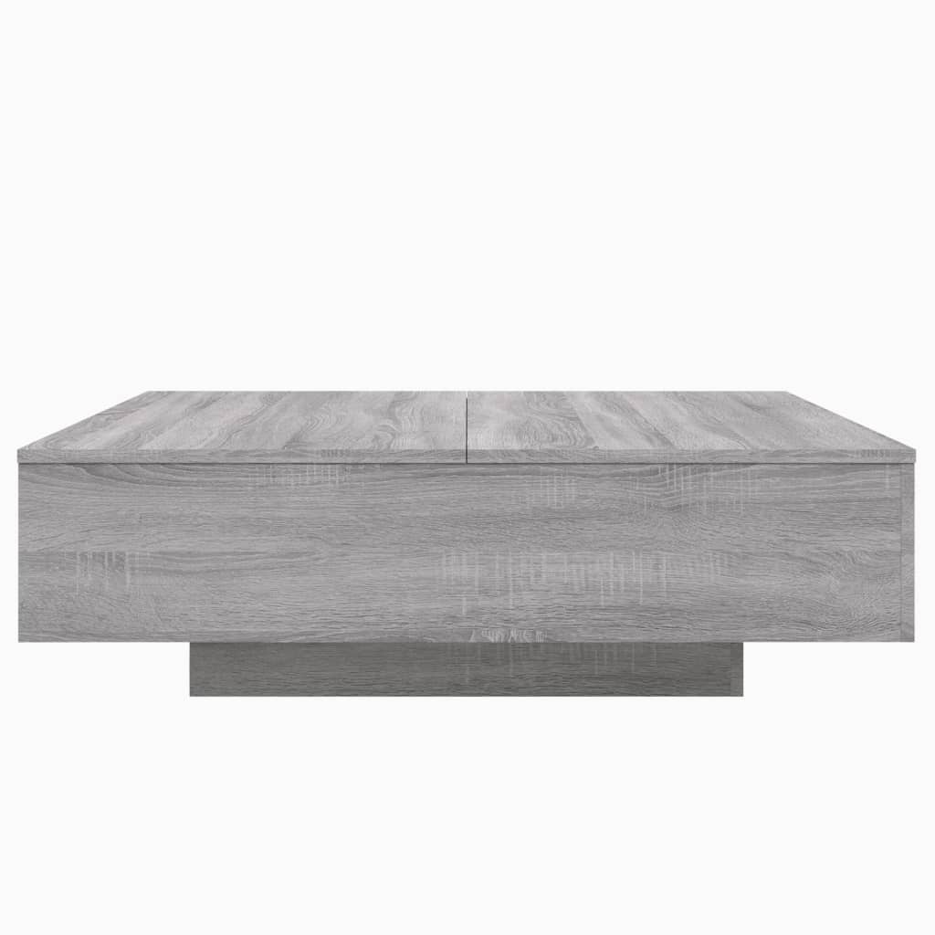 vidaXL Table basse gris Sonoma 100x100x31 cm Aggloméré