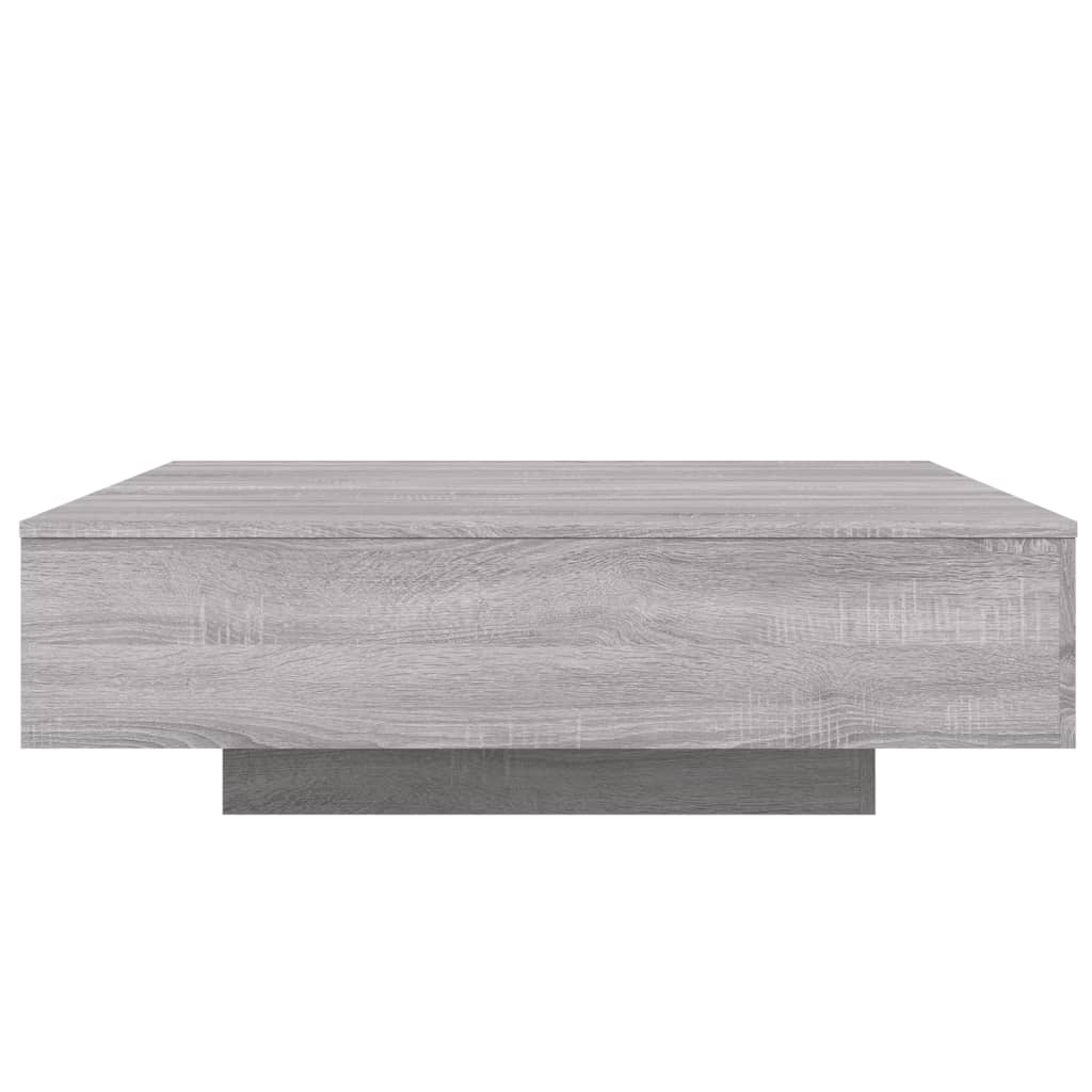 vidaXL Table basse gris Sonoma 100x100x31 cm Aggloméré