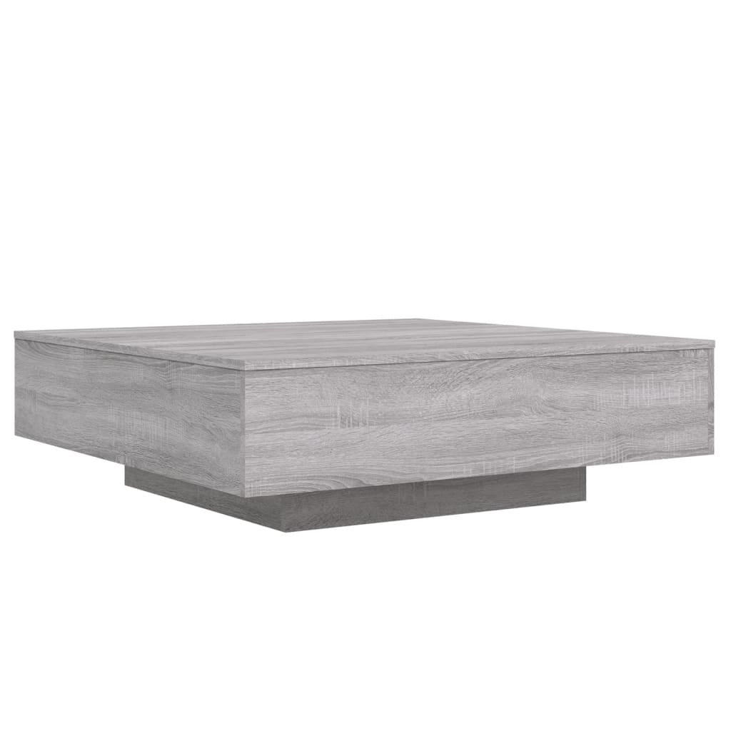 vidaXL Table basse gris Sonoma 100x100x31 cm Aggloméré