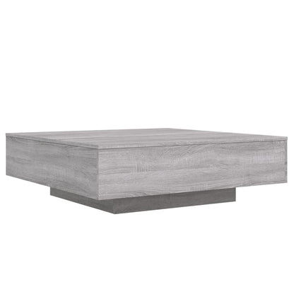 vidaXL Table basse gris Sonoma 100x100x31 cm Aggloméré