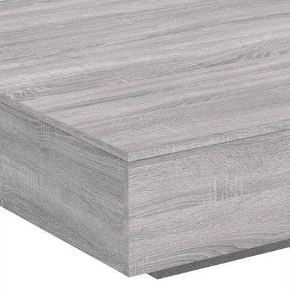 vidaXL Table basse gris Sonoma 100x100x31 cm Aggloméré