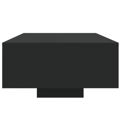 vidaXL Couchtisch mit LED-Leuchten Schwarz 85x55x31 cm