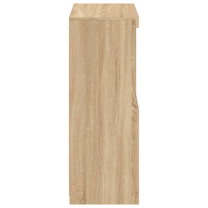 vidaXL Meuble d'appoint avec lumières LED Chêne Sonoma Bois d'ingénierie