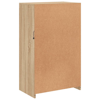vidaXL Meuble d'appoint avec lumières LED Chêne Sonoma Bois d'ingénierie