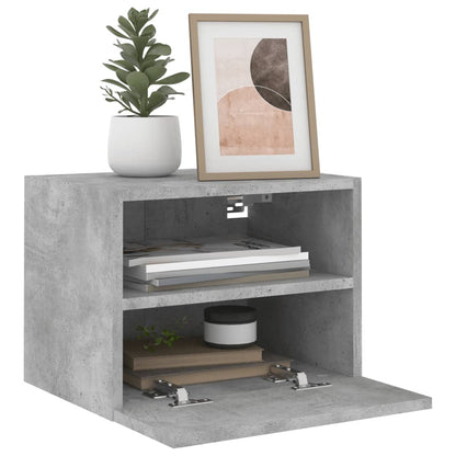 vidaXL TV-Wandschränke 2 Stk. Betongrau 40x30x30 cm Holzwerkstoff