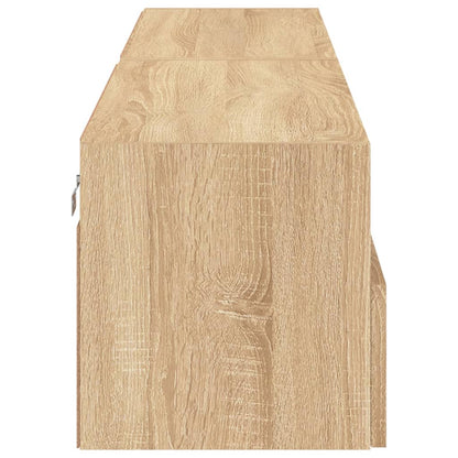 TV-Wandschränke 2 Stk. Sonoma-Eiche 80x30x30 cm Holzwerkstoff