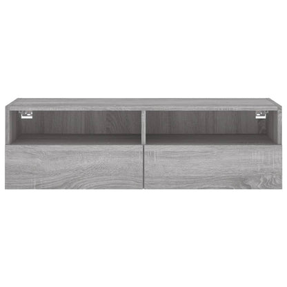 TV-Wandschrank Grau Sonoma 100x30x30 cm Holzwerkstoff