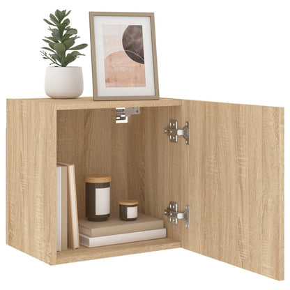 vidaXL TV-Wandschränke 2 Stk. Sonoma-Eiche 40,5x30x40 cm Holzwerkstoff
