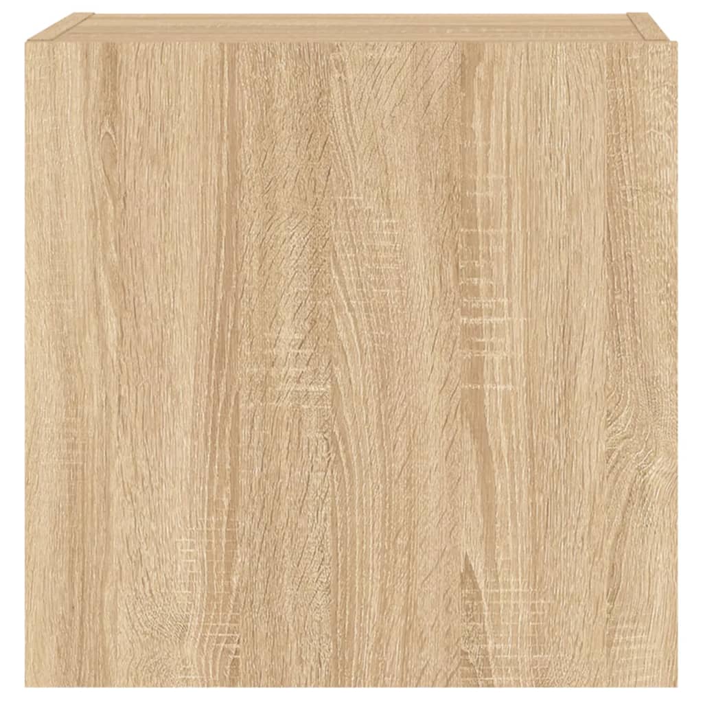 vidaXL TV-Wandschränke 2 Stk. Sonoma-Eiche 40,5x30x40 cm Holzwerkstoff