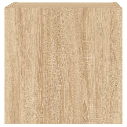 vidaXL TV-Wandschränke 2 Stk. Sonoma-Eiche 40,5x30x40 cm Holzwerkstoff