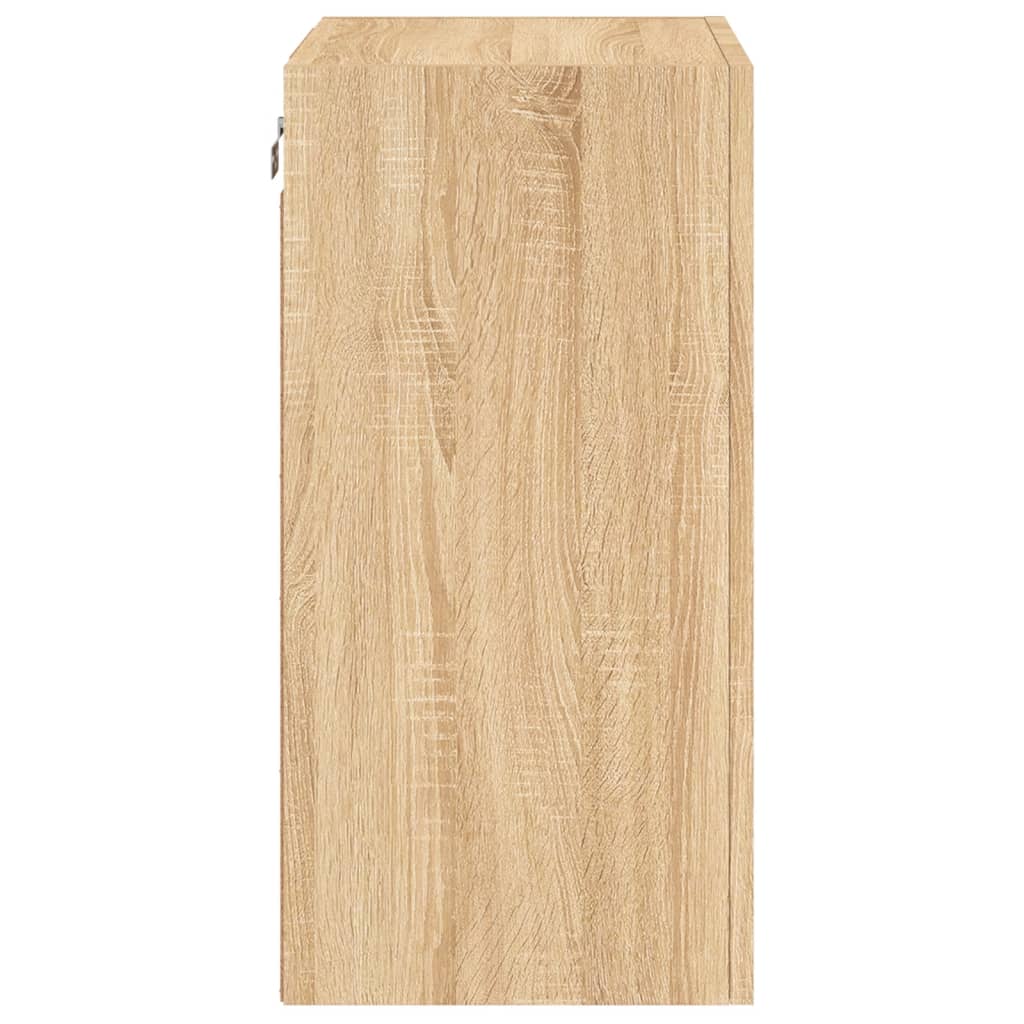 vidaXL TV-Wandschrank Sonoma-Eiche 40,5x30x60 cm Holzwerkstoff