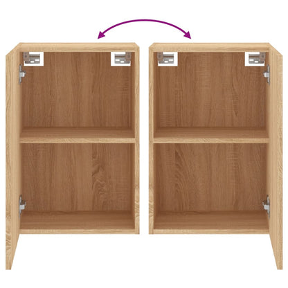 vidaXL TV-Wandschrank Sonoma-Eiche 40,5x30x60 cm Holzwerkstoff