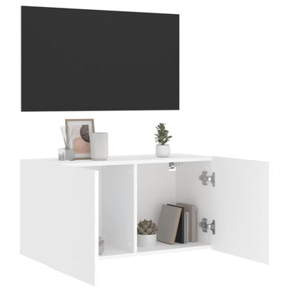 vidaXL TV-Wandschrank Weiß 80x30x41 cm