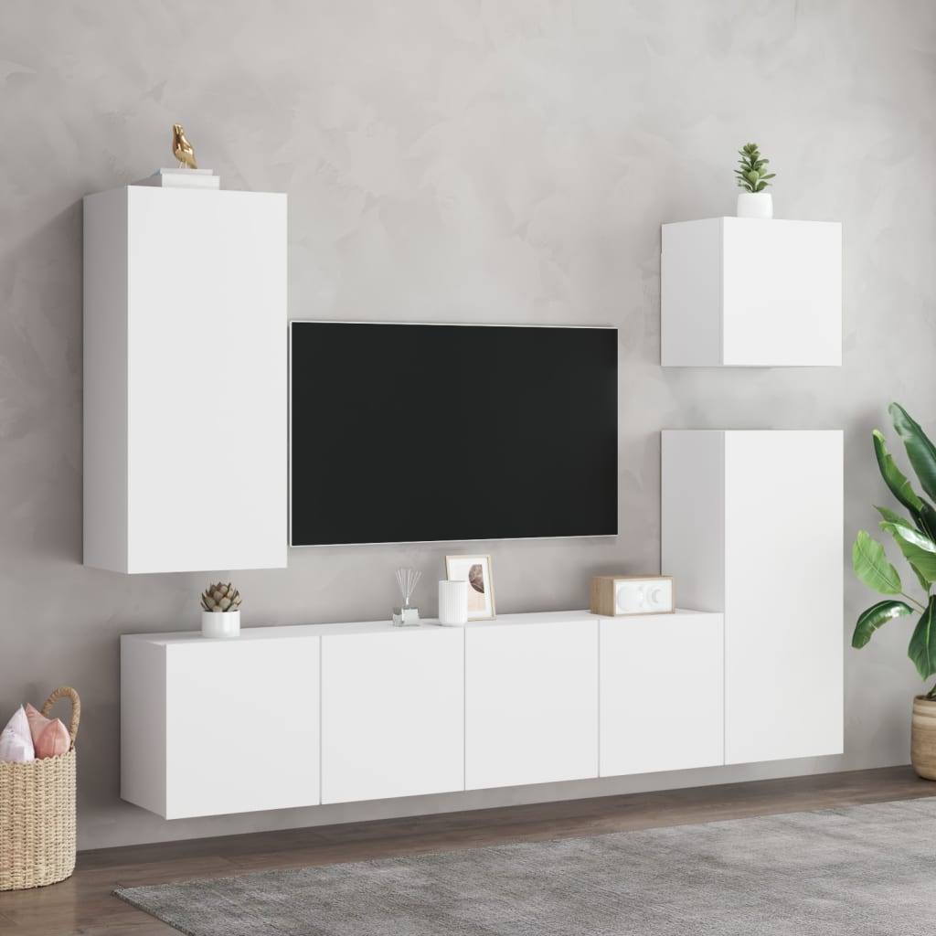 vidaXL TV-Wandschrank Weiß 80x30x41 cm