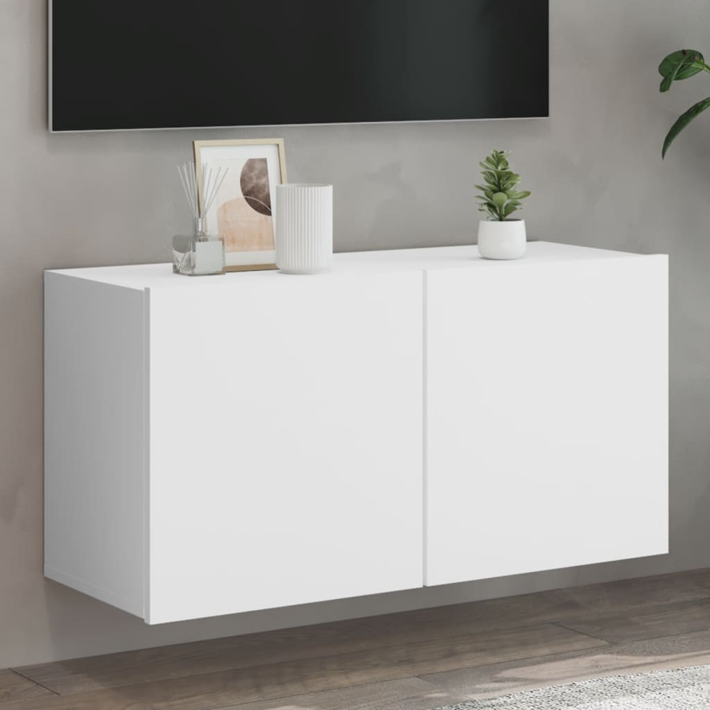 vidaXL TV-Wandschrank Weiß 80x30x41 cm