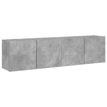 vidaXL TV-Wandschränke 2 Stk. Betongrau 80x30x41 cm