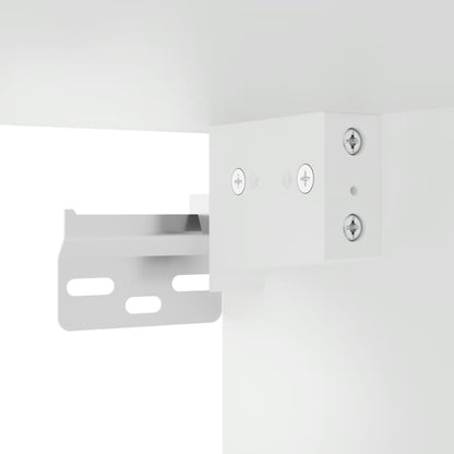 vidaXL TV-Wandschrank mit LED-Leuchten Weiß 30x28,5x30 cm
