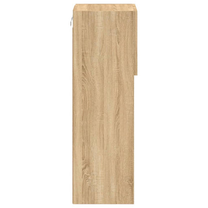 vidaXL TV-Schrank mit LED-Leuchten Sonoma-Eiche 30,5x30x90 cm