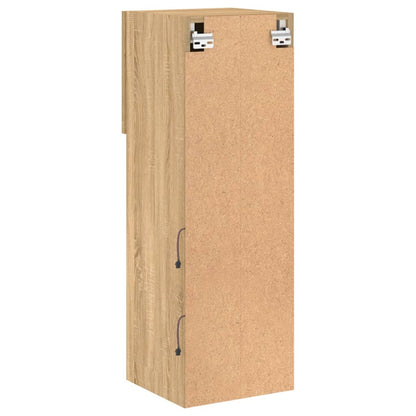 vidaXL TV-Schrank mit LED-Leuchten Sonoma-Eiche 30,5x30x90 cm