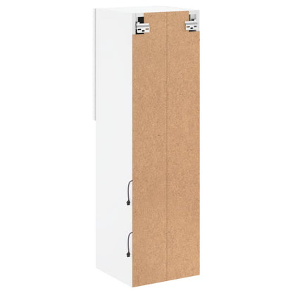 vidaXL TV-Schrank mit LED-Leuchten Weiß 30,5x30x102 cm
