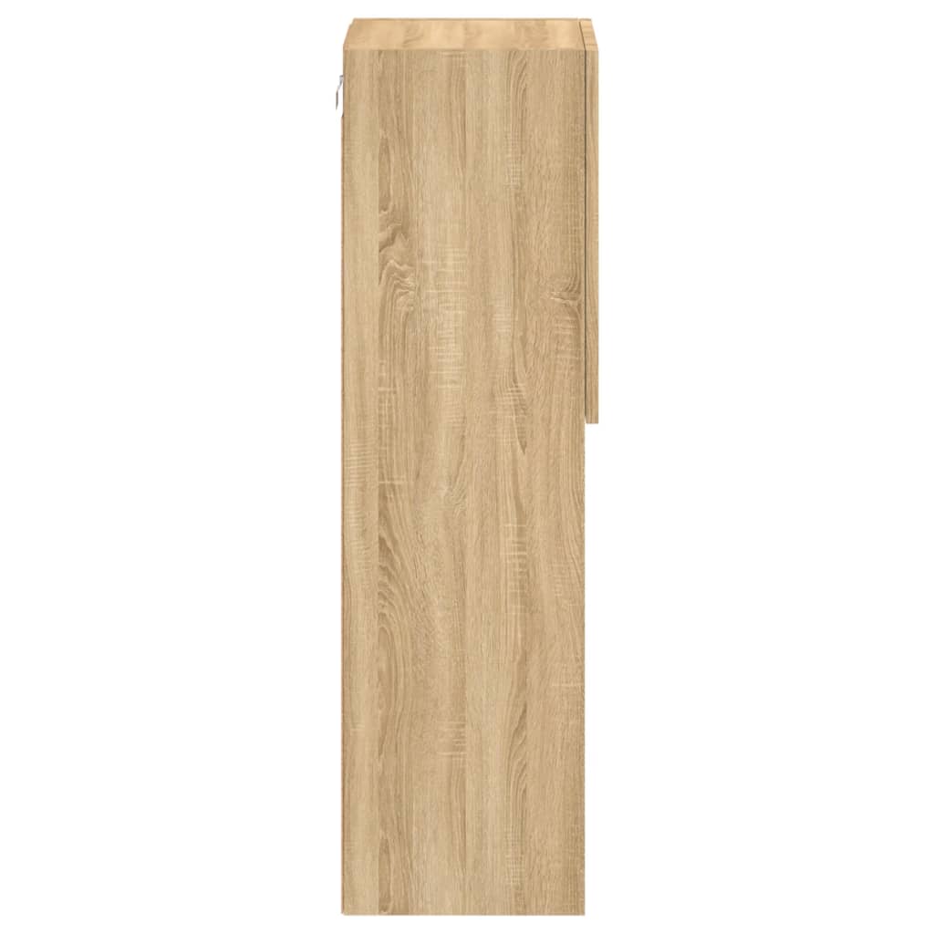 vidaXL TV-Schrank mit LED-Leuchten Sonoma-Eiche 30,5x30x102 cm