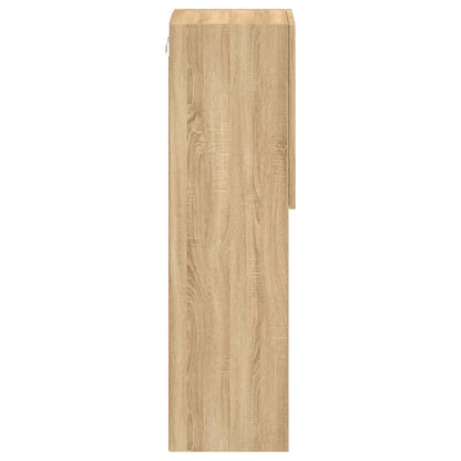 vidaXL TV-Schrank mit LED-Leuchten Sonoma-Eiche 30,5x30x102 cm