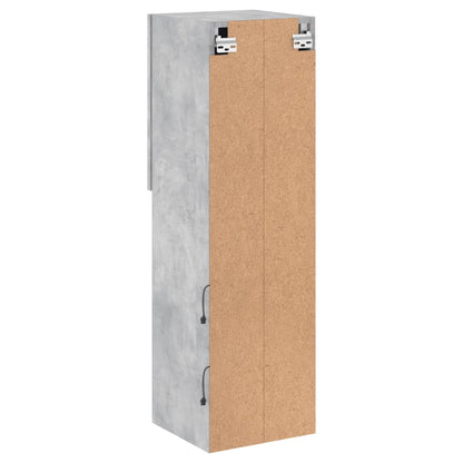 vidaXL TV-Schrank mit LED-Leuchten Betongrau 30,5x30x102 cm