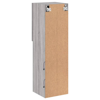vidaXL TV-Schränke mit LED-Leuchten 2 Stk. Grau Sonoma 30,5x30x102 cm