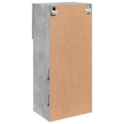 vidaXL TV-Schrank mit LED-Leuchten Betongrau 40,5x30x90 cm