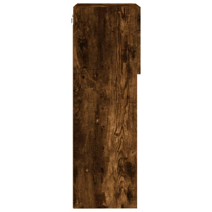 vidaXL TV-Schrank mit LED-Leuchten Räuchereiche 40,5x30x90 cm