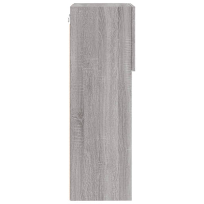 TV-Schränke mit LED-Leuchten 2 Stk. Grau Sonoma 40,5x30x90 cm