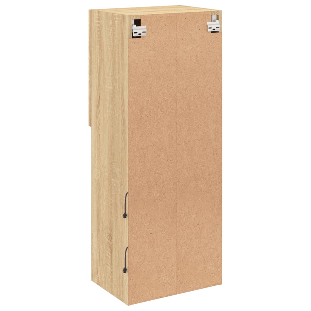 vidaXL TV-Schrank mit LED-Leuchten Sonoma-Eiche 40,5x30x102 cm