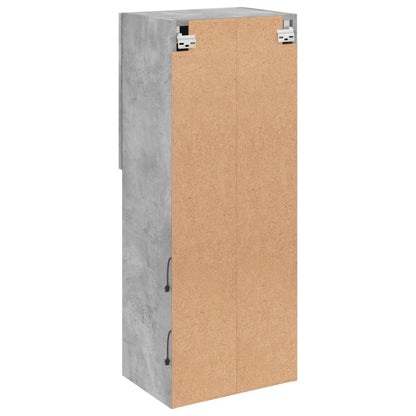 vidaXL TV-Schrank mit LED-Leuchten Betongrau 40,5x30x102 cm