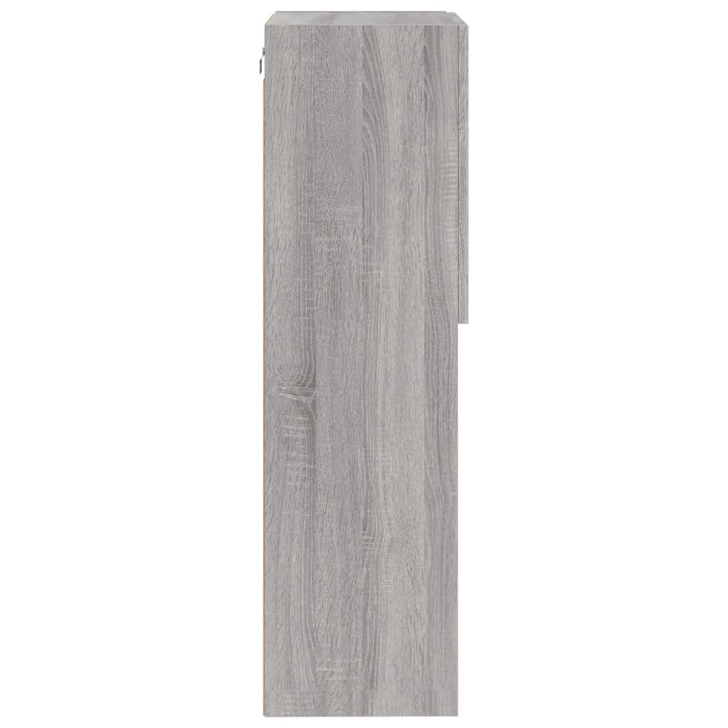 vidaXL TV-Schrank mit LED-Leuchten Grau Sonoma 40,5x30x102 cm