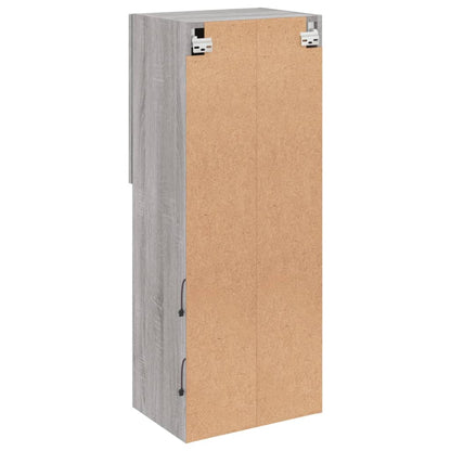 vidaXL TV-Schrank mit LED-Leuchten Grau Sonoma 40,5x30x102 cm