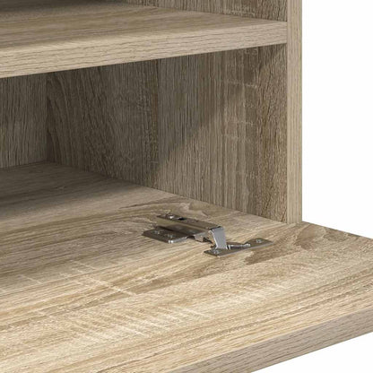 Wandschränke mit LED-Leuchten für TV 2 Stk. Sonoma-Eiche